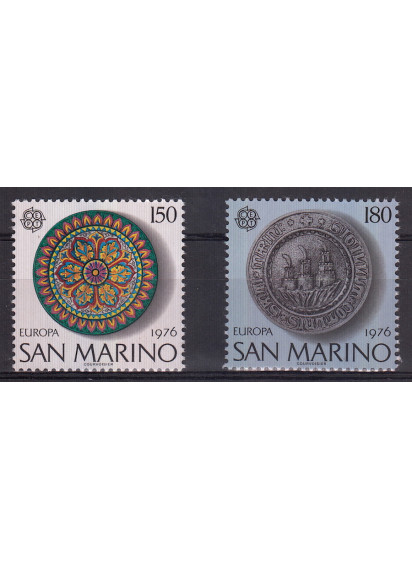 1976 San Marino Europa 2 valori nuovi Sassone 967-8